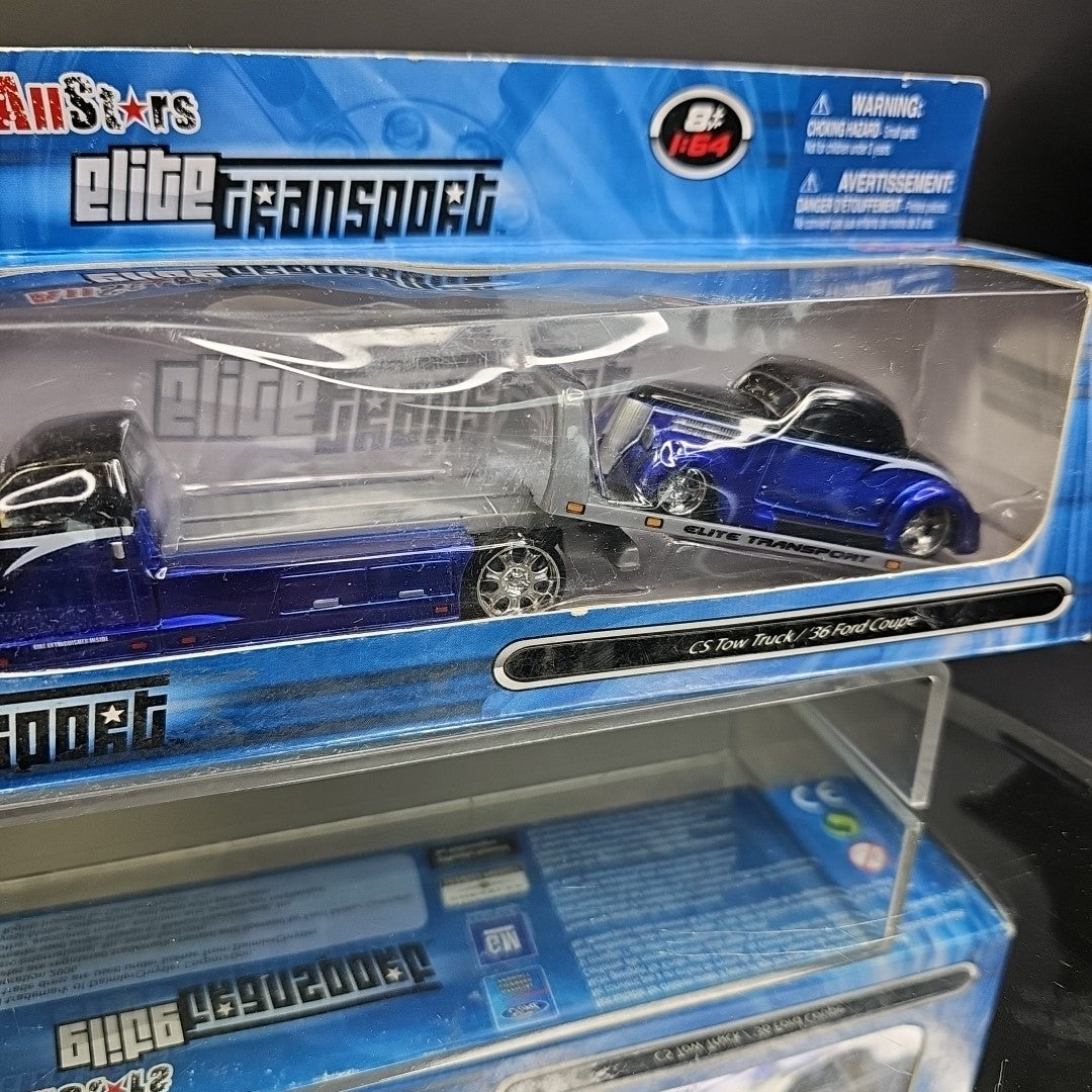 2007 MAISTO 1:64 ALLSTARS ELITE TRANSPORT CS TOW TRUCK/‘36 FORD COUPE Sealed Box