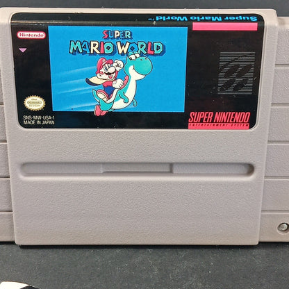 Super Mario World (Super Nintendo, 1991) Cartridge And Manual JP