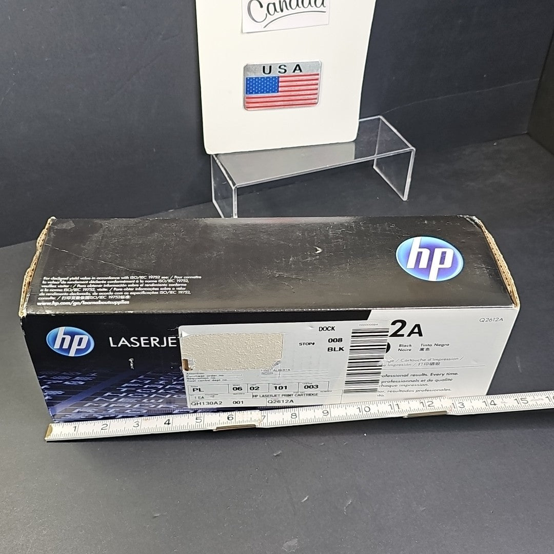 HP Q2612A 12A Genuine Toner Cartridge OEM Black 7616A001 New Factory Sealed