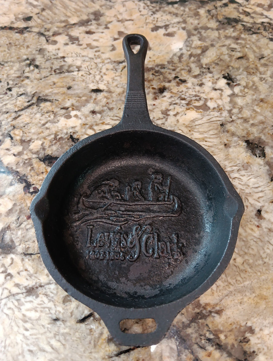 Vintage Lewis & Clark 1803-1806 CAMP CHEF Cast Iron 4" Pan Skillet Collectible