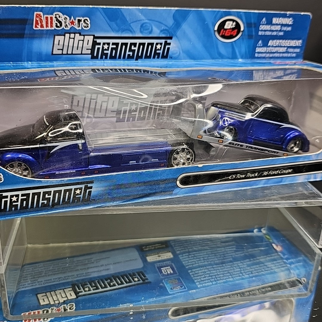 2007 MAISTO 1:64 ALLSTARS ELITE TRANSPORT CS TOW TRUCK/‘36 FORD COUPE Sealed Box