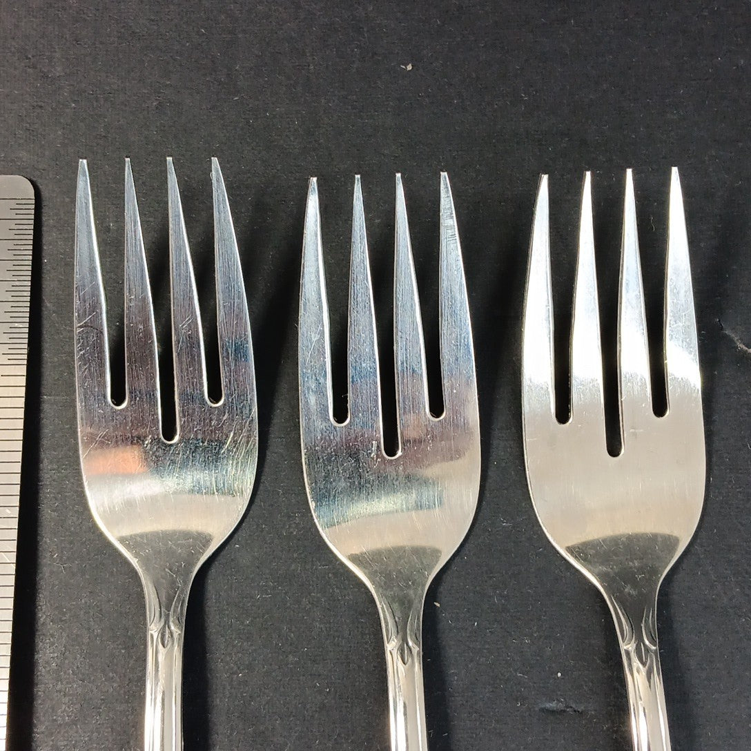 Set Of 3 Oneida Stainless Canada Forks