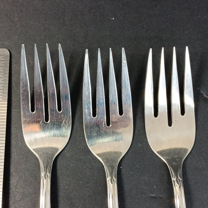 Set Of 3 Oneida Stainless Canada Forks