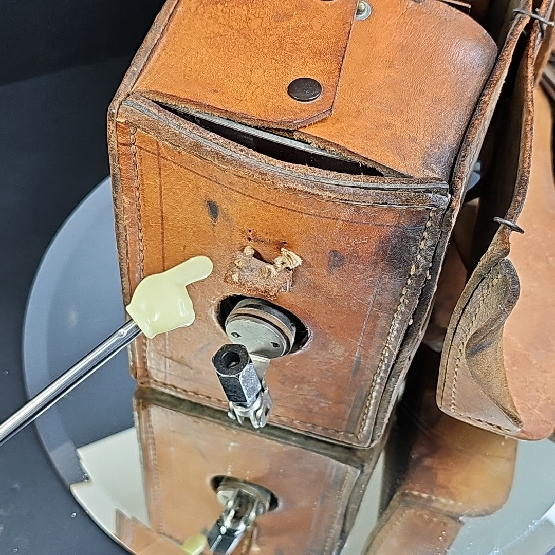 Automatic Electric West Test Set Lineman Phone 1950s W/ Leather Case D-780536-A