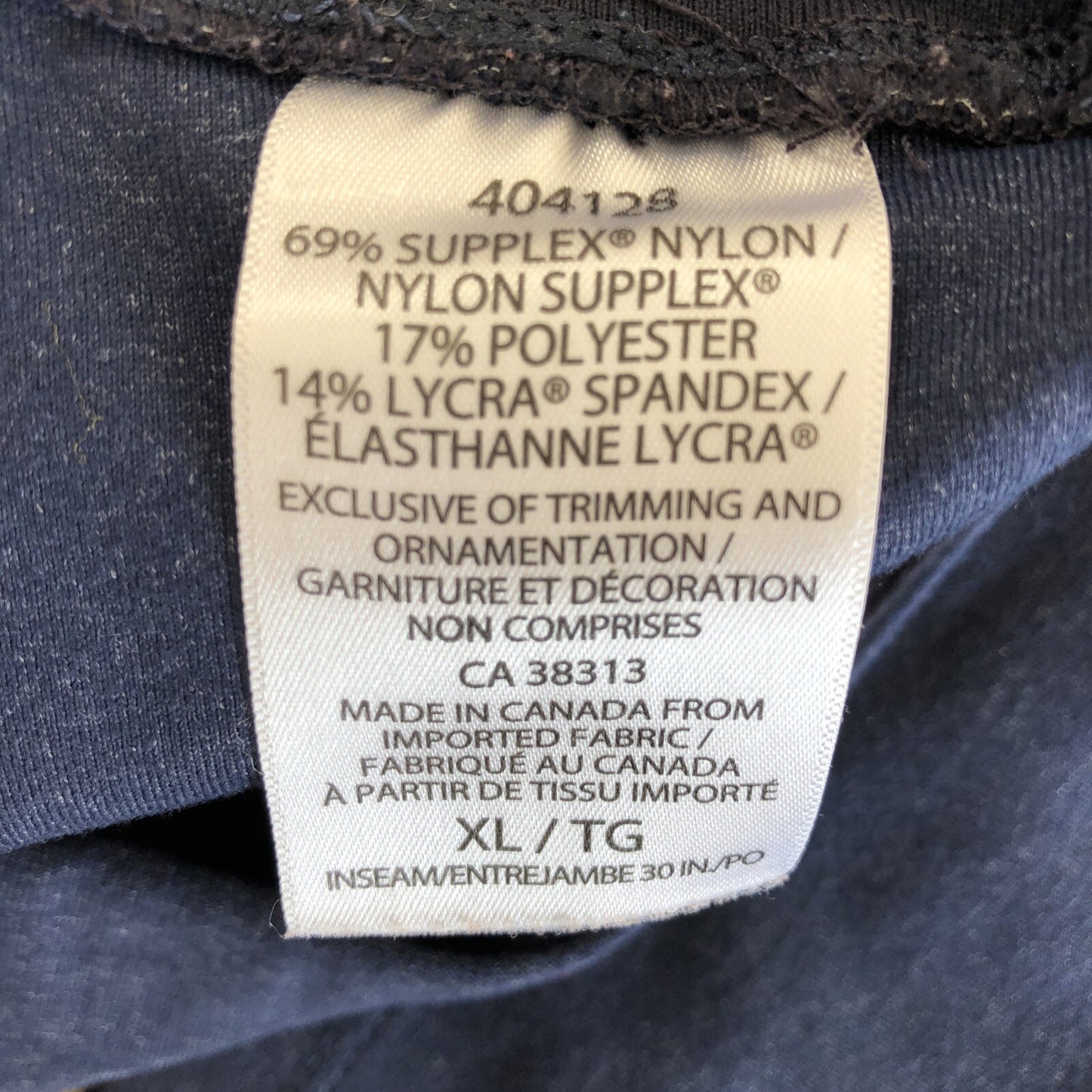 Size XL 32 X 30 Tuff Athletics Womens Pants Work Out Yoga Gym Dark Blue CA