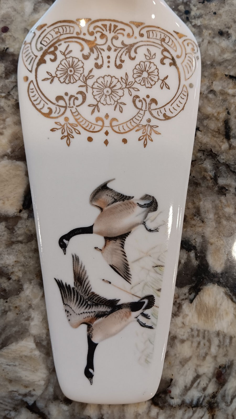 Festival Ironstone Apple Pie Korea & Georgian China 22K Gold Pie Server Canada