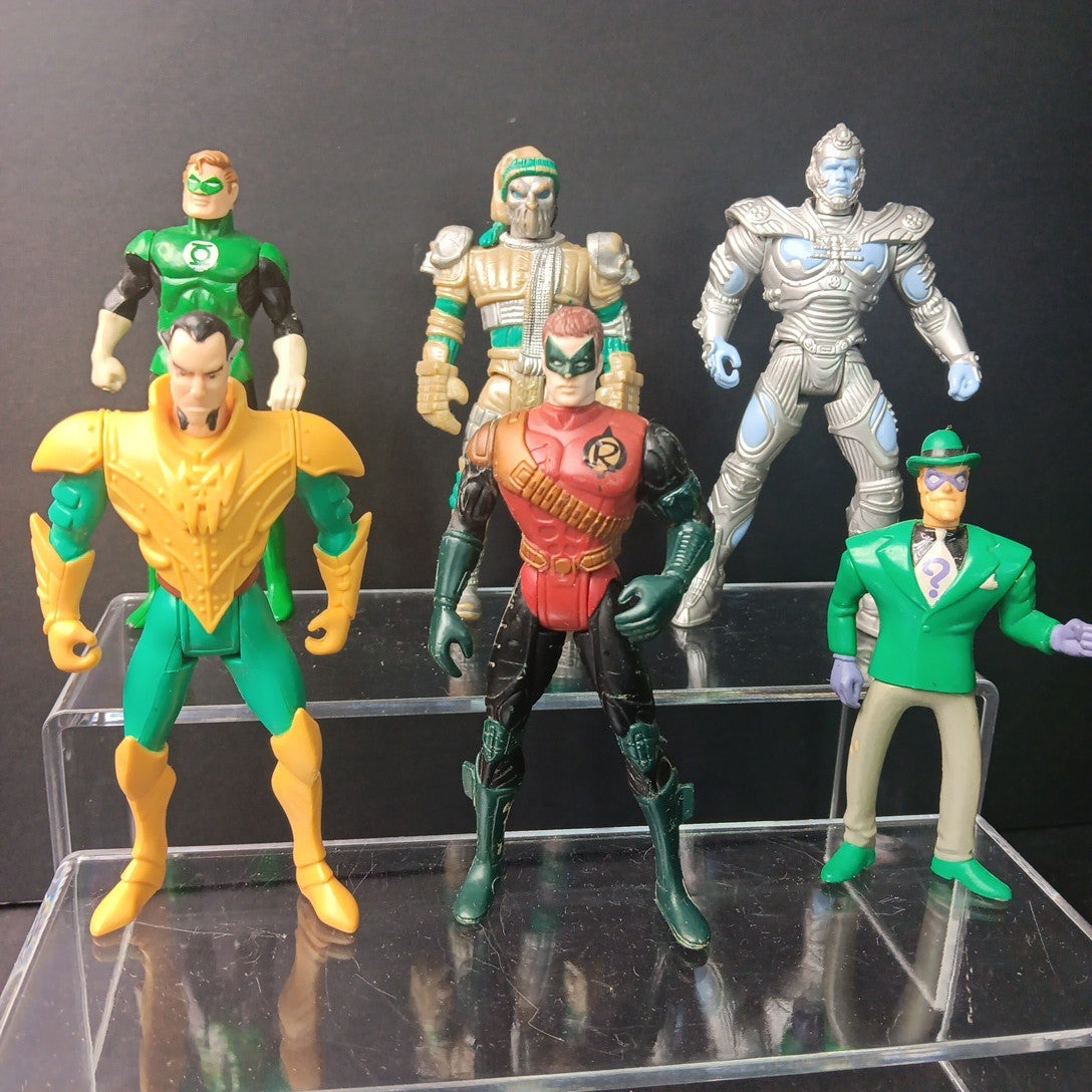 6x Vintage 80s 90s Batman Series Action Figures Used, See Photos, Read CN