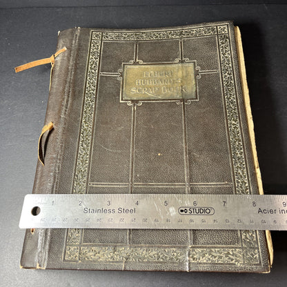 Vintage Elbert Hubbard’s Scrap Book 1923 Roycrofters Leather Bound * READ USA