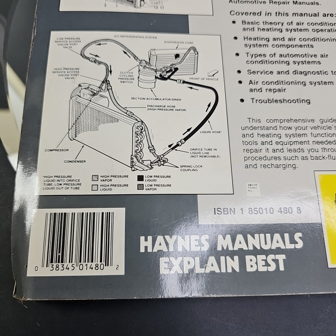 Haynes Automotive Heating & Air Conditioning Manual #1480 DIY Guide