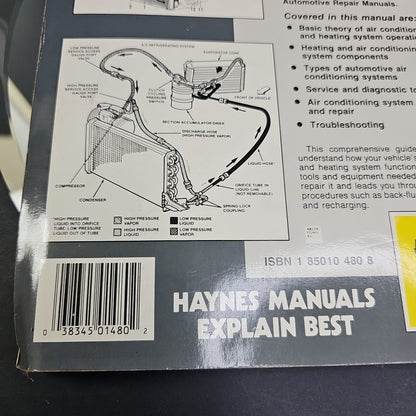 Haynes Automotive Heating & Air Conditioning Manual #1480 DIY Guide