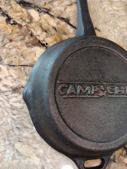 Vintage Lewis & Clark 1803-1806 CAMP CHEF Cast Iron 4" Pan Skillet Collectible
