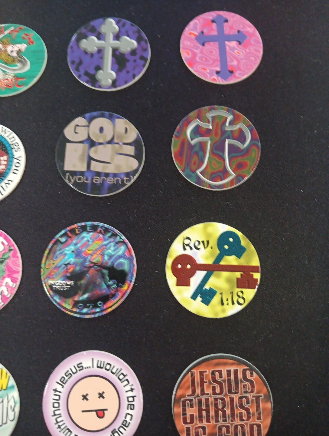 24 X Ultra Rare Christian Jesus God Religious Religion POG-Like Milk CAPS Lot
