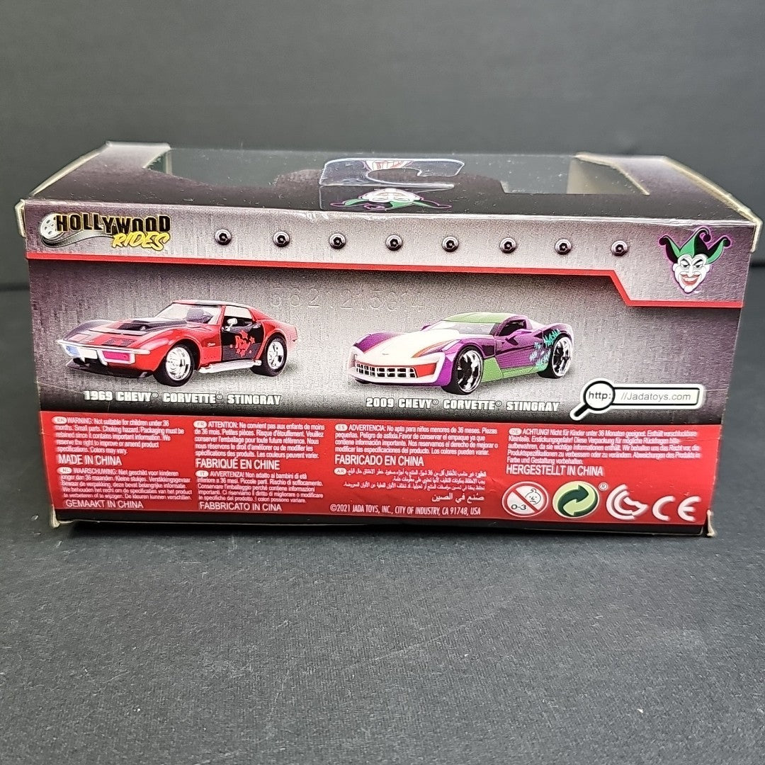 Jada 1/32 Joker 2009 Chevy Corvette Stingray Batman DC Comics Diecast CN
