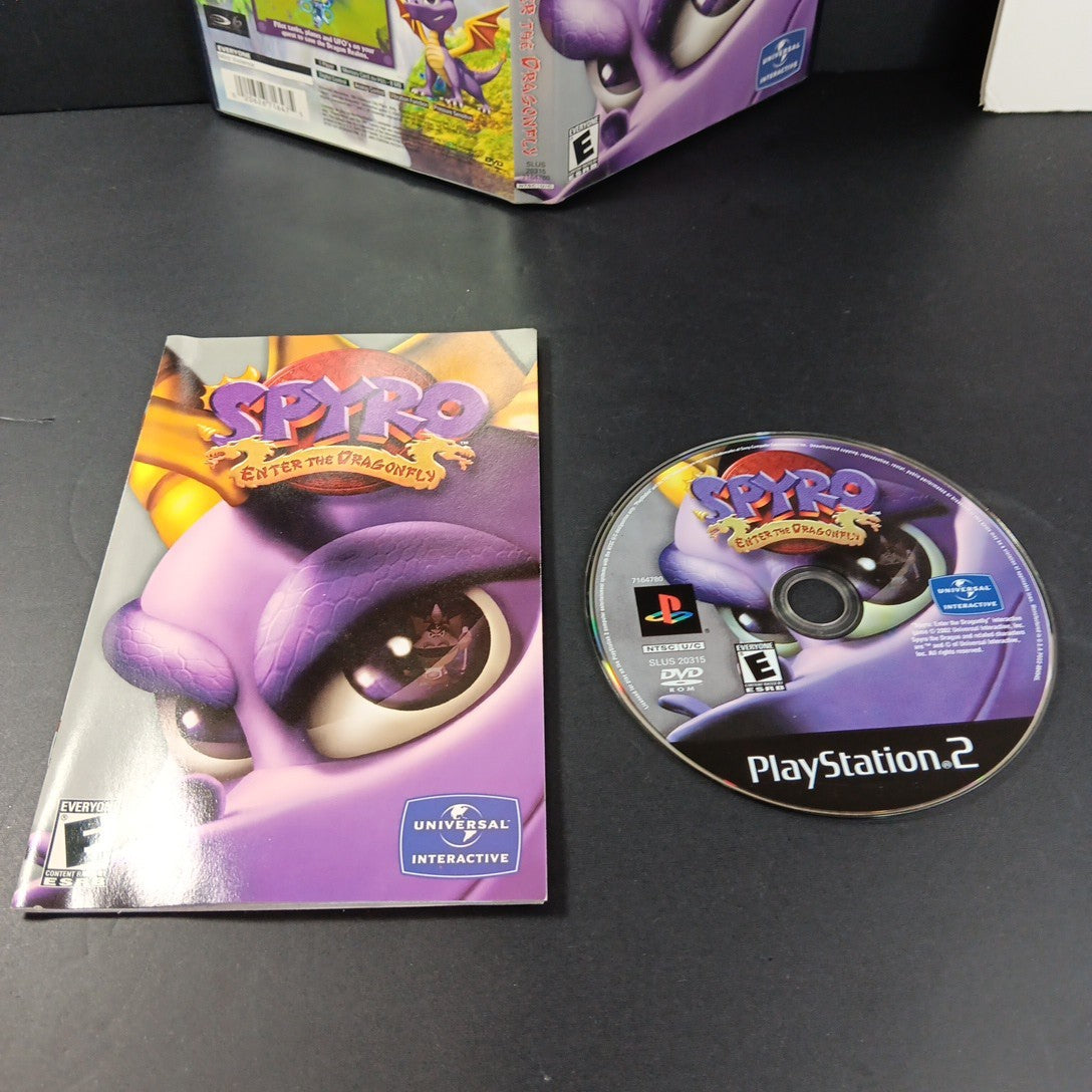 TESTED Spyro Enter the Dragonfly (PlayStation 2 2002)PS2 Case, CD, Manual USA