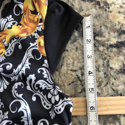 Size 8 Samsara Womens Dress Black And White Stretchy Casual Formal TR