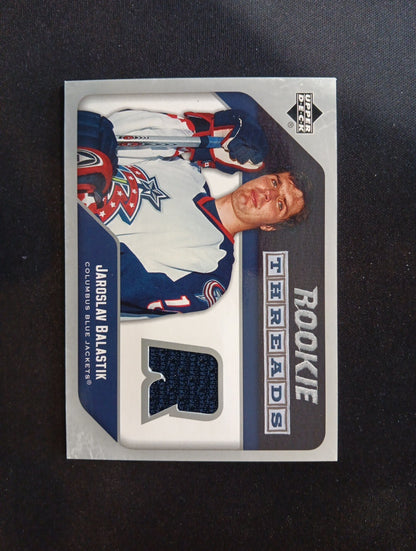 2005-06 Upper Deck Threads Jaroslav Balastik Rookie Jersey #RT-JB Columbus Blue