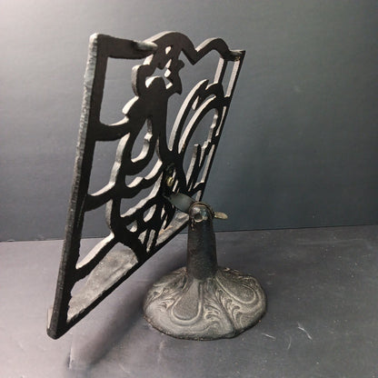 Kitchen Cast Iron Black Recipe Adjustable Cooking Book Holder Stand Heavy