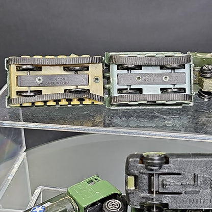 Military Trucks Cars Tanks 7pcs Toy Cars Vintage Camouflage Well Used Condition