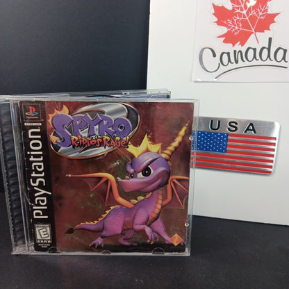 Spyro 2: Ripto's Rage (Sony PlayStation 1, 1999) PS1 W/ Manual CD Artwork