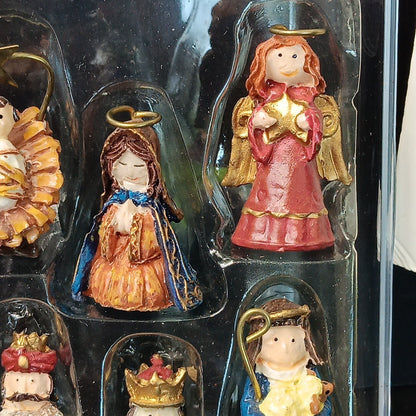 Village Nativity Set 11 Pieces Mini Set Christmas Decor CN