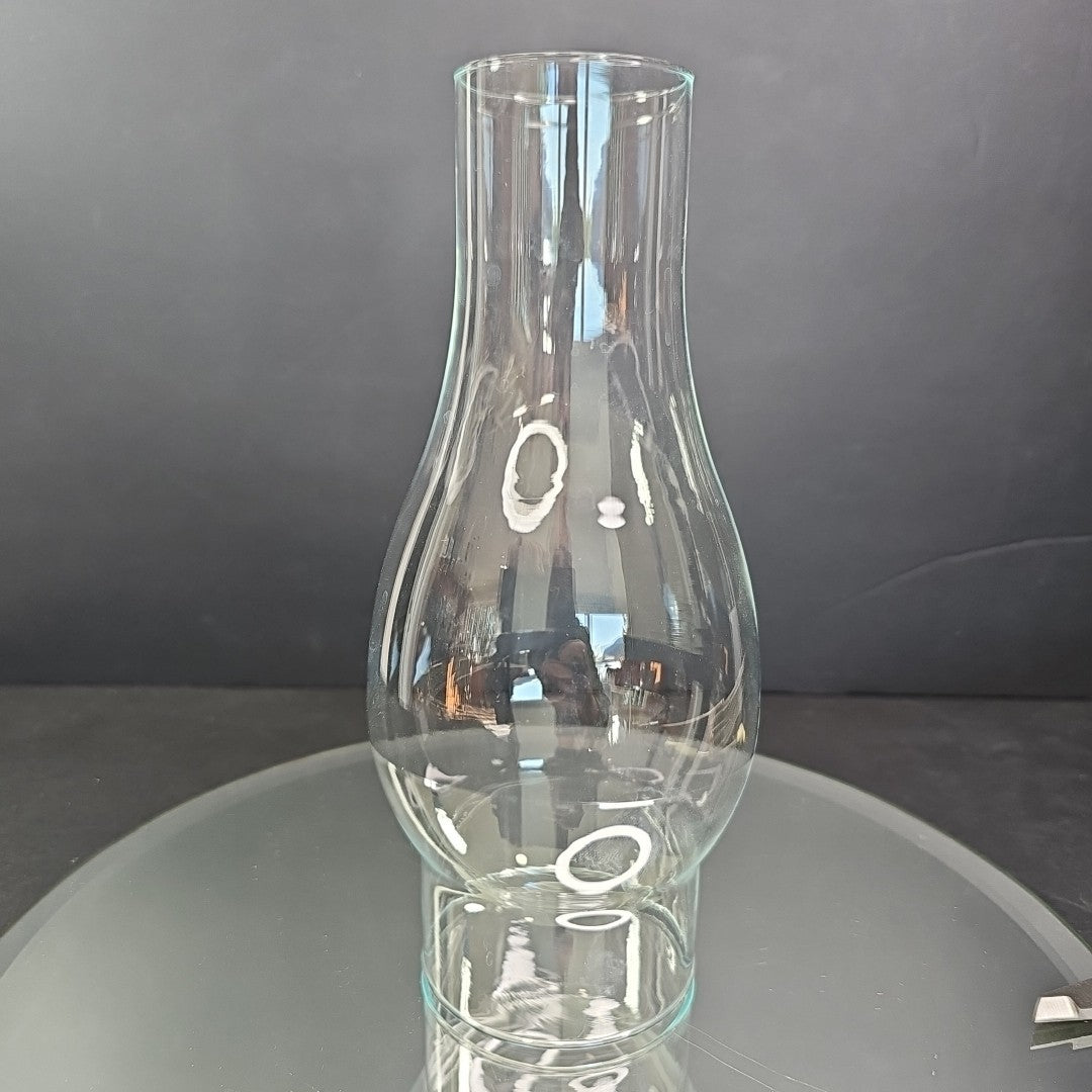 2.9" X 8.75" Clear Glass Hurricane Oil Chimney For #2 3 Inch Burner Very Good