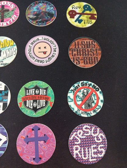 24 X Ultra Rare Christian Jesus God Religious Religion POG-Like Milk CAPS Lot