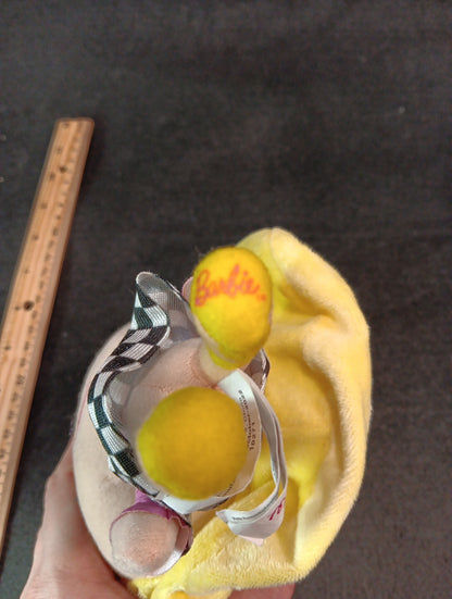 7'' Barbie Doll in Miniskirt Plush Licensed Authentic Cute big head