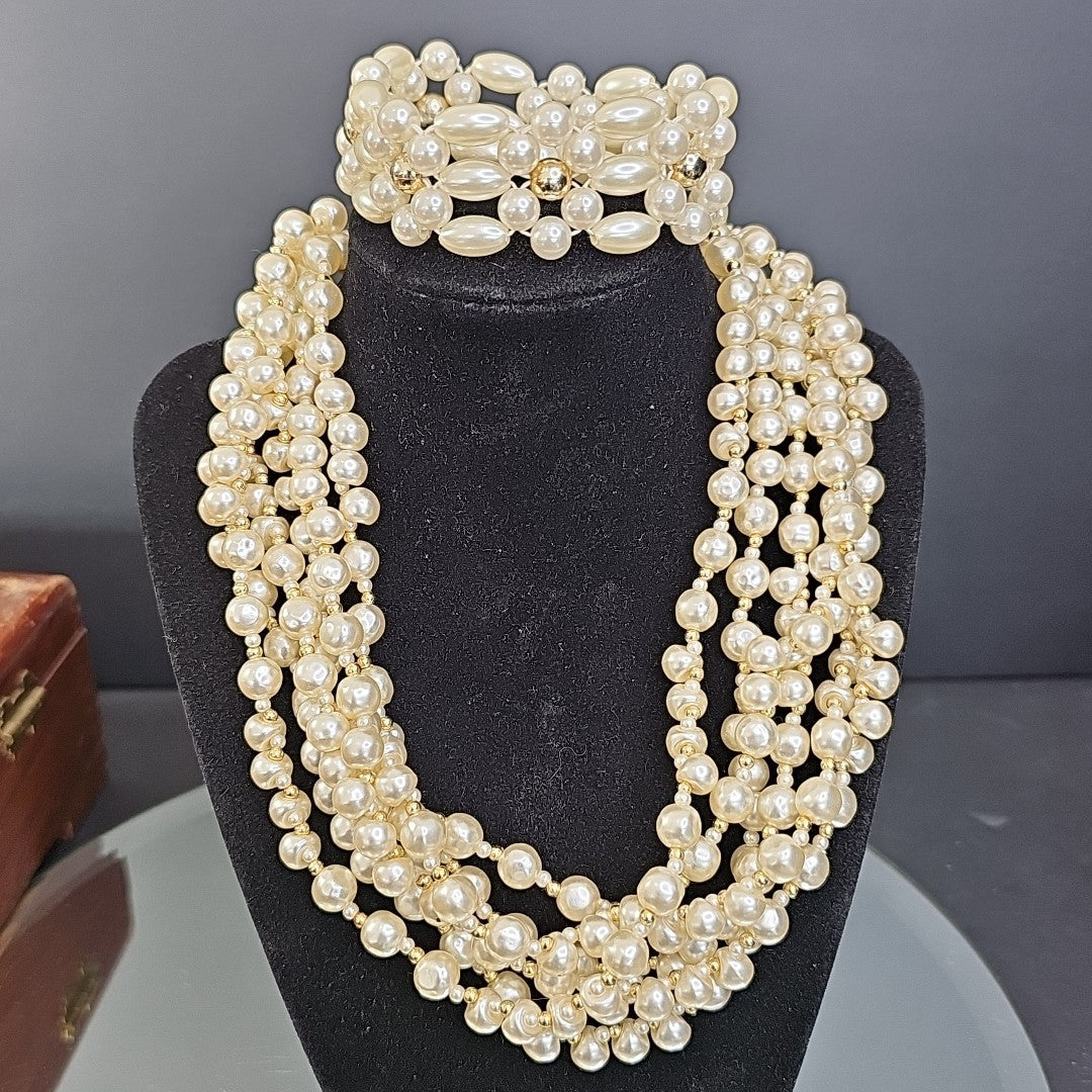 Brooches, Necklaces, Bracelets Jewelry Includes Wood Box Collection Brooch Chain