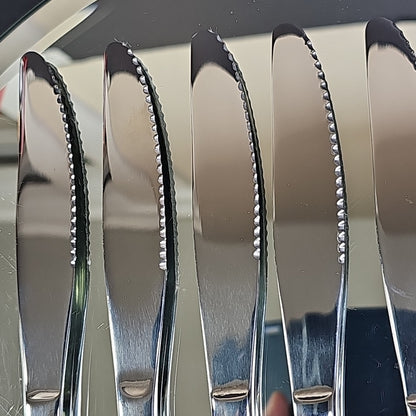 6pcs Browne Stainless Steel WIN2 Unknown Pattern Dinner Knife Set Of 6