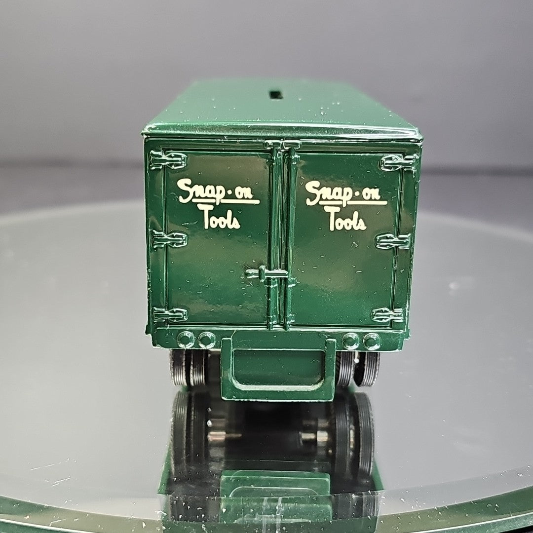 Ertl Snap-On 1948 Diamond T Tractor Trailer Die-Cast Metal Coin Bank Read