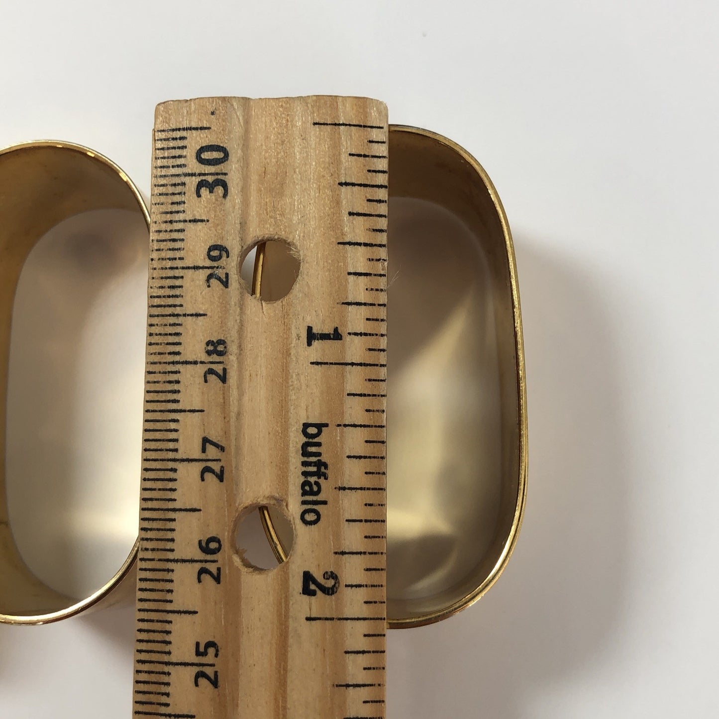 4 Brass Napkin Rings Holders Unpolished Natural Patina X