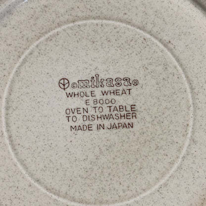 Set Of 3 Mikasa Whole Wheat E8000 8in Soup/Cereal Bowl Stoneware Japan