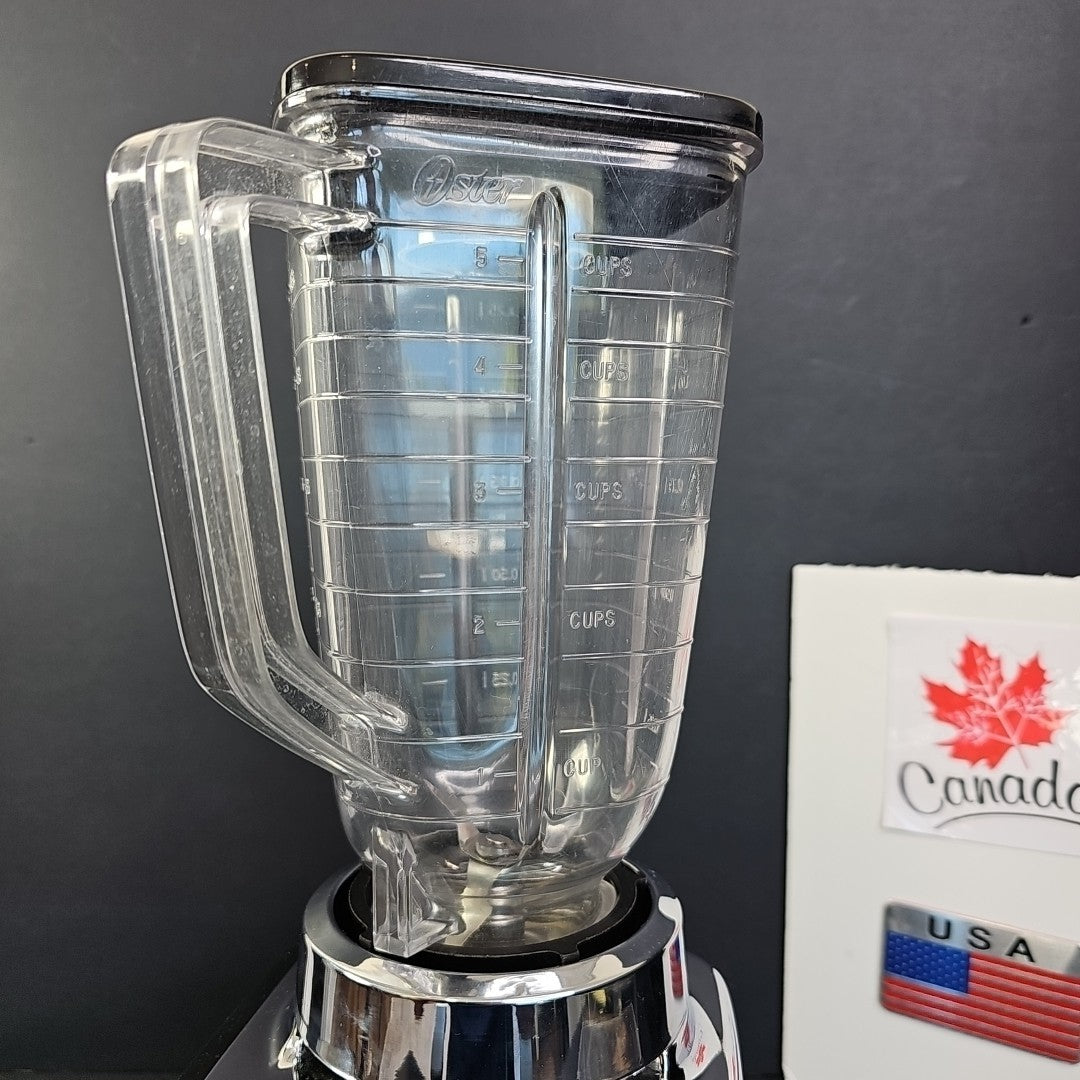 Vintage 1960s Osterizer Model 651 Pulse Matic Multi Speed Blender Chrome USA