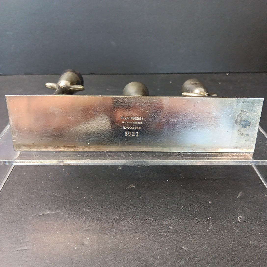 Candelabra Silver Plated Natural Patina Candlestick Holder Wm.A ROGERS Canada