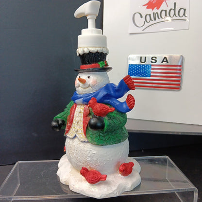 Frosty The Snowman Lotion Soap Pump Dispenser Holiday - SEARS 6.5" New VINTAGE