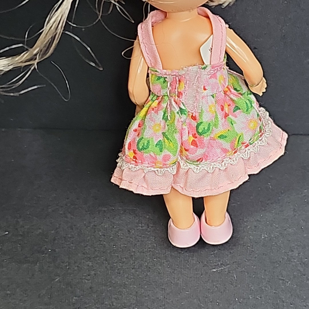 Mattel Barbie Vintage Kelly Girl Doll Blonde With Dress, Underwear And Shoes