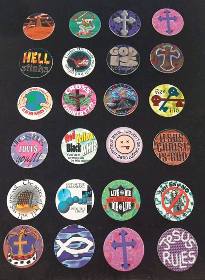 24 X Ultra Rare Christian Jesus God Religious Religion POG-Like Milk CAPS Lot