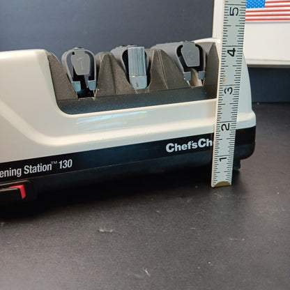 Chef's Choice Model 130 3-Stage Electric Knife Sharpener W/Serrated Stage 3 USA