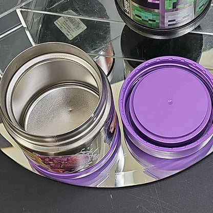 Disney Princess Minecraft And Cars Hot Cold Thermos Steel Food Jar (10oz) 3pcs