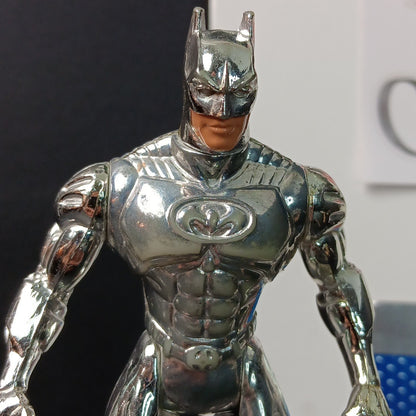 Batman Silver Metallic Suit DC Comics Vintage 1996 5" Figure