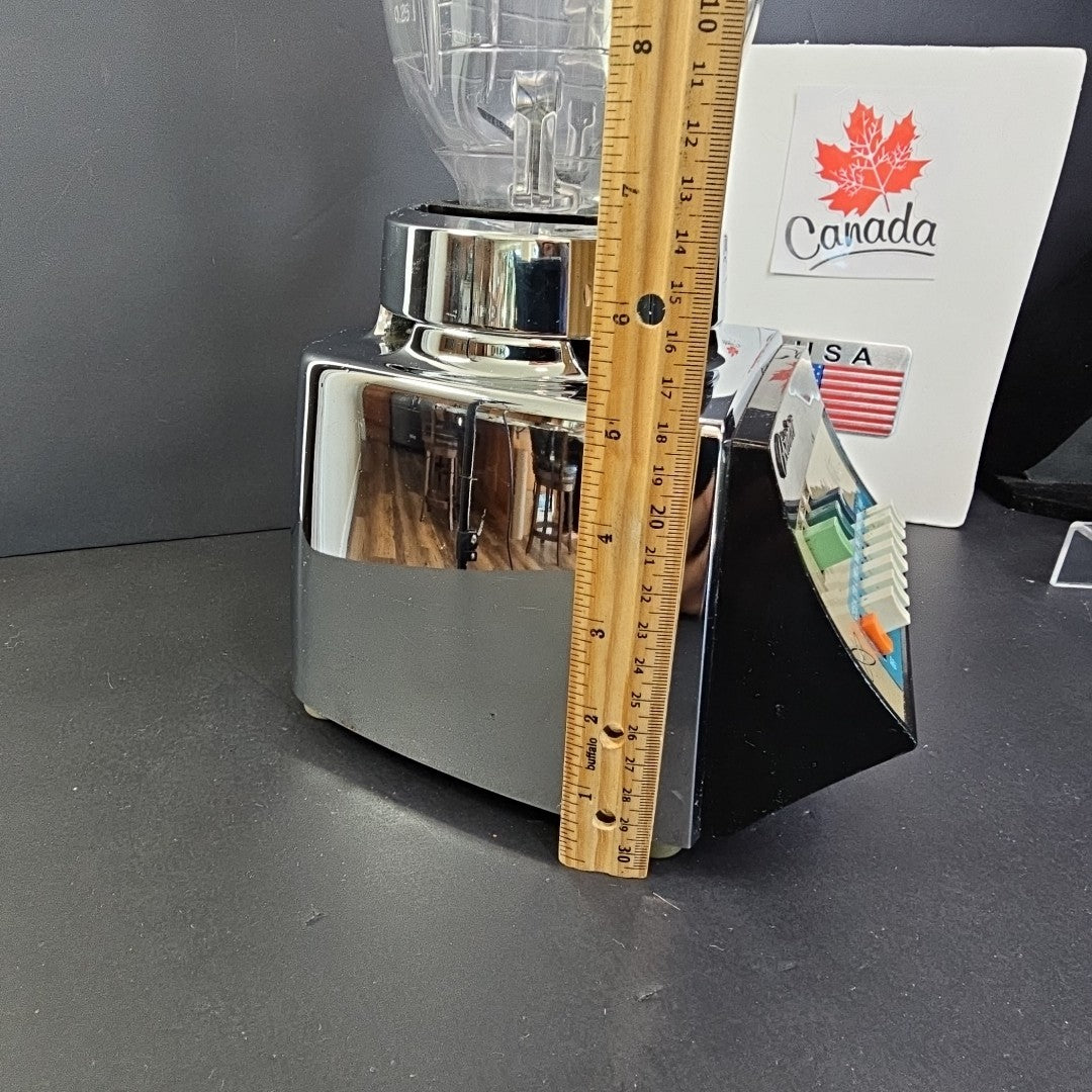 Vintage 1960s Osterizer Model 651 Pulse Matic Multi Speed Blender Chrome USA