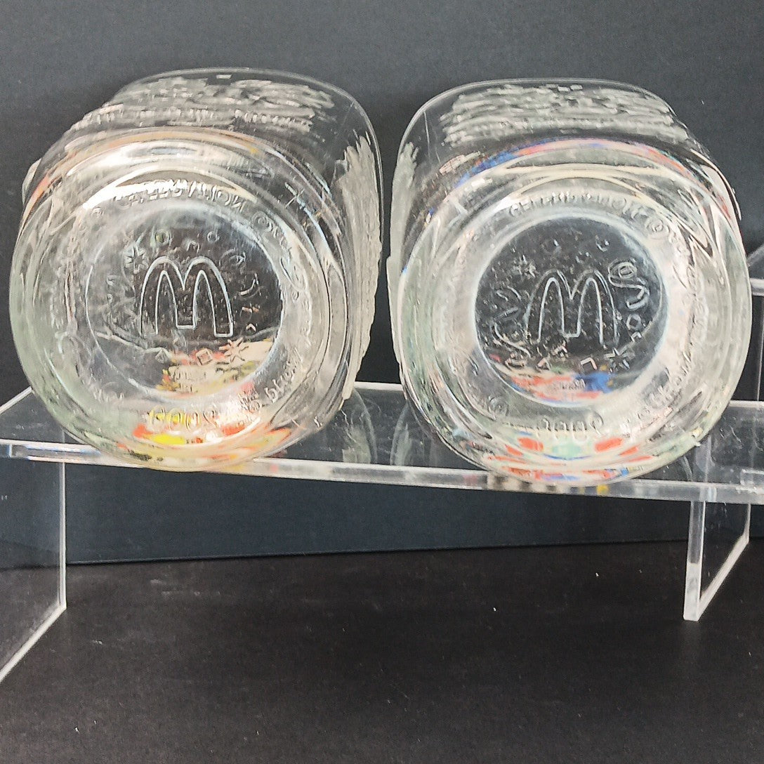 2 Disney Cups And 2 Disney Shot Glasses McDonalds France 2000 100 Years Florida