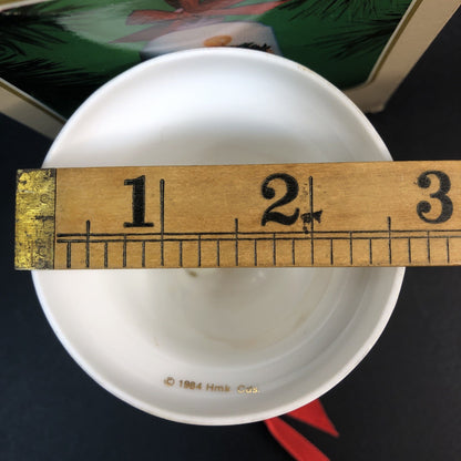 Ceramic Bell “Mom And Dad” Christmas Ornament Dated 1984 Keepsake Hallmark TW