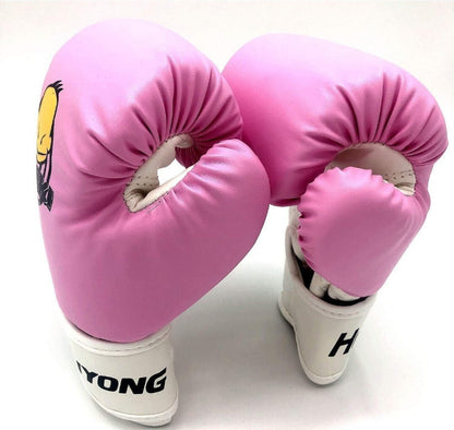 Boxing Gloves Punch Mitts MMA Gloves PU Cartoon Sparring Ages 2-10 4oz HUIYONG
