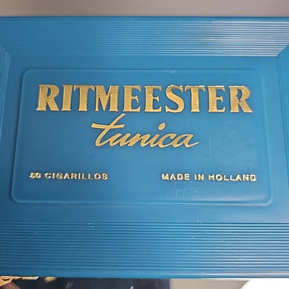 Ritmeester Tunica Container Box Blue 50 Cigarillos Holland Read Vintage
