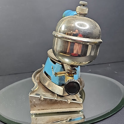 Vintage Coleman Gas Iron Model 4A Instant Lite Blue With Stand Canada Untested