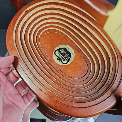 HAWAIIAN MAGIC BASKET  WOODEN ROOSTER  (BREAD BASKET) FARMHOUSE CHIC