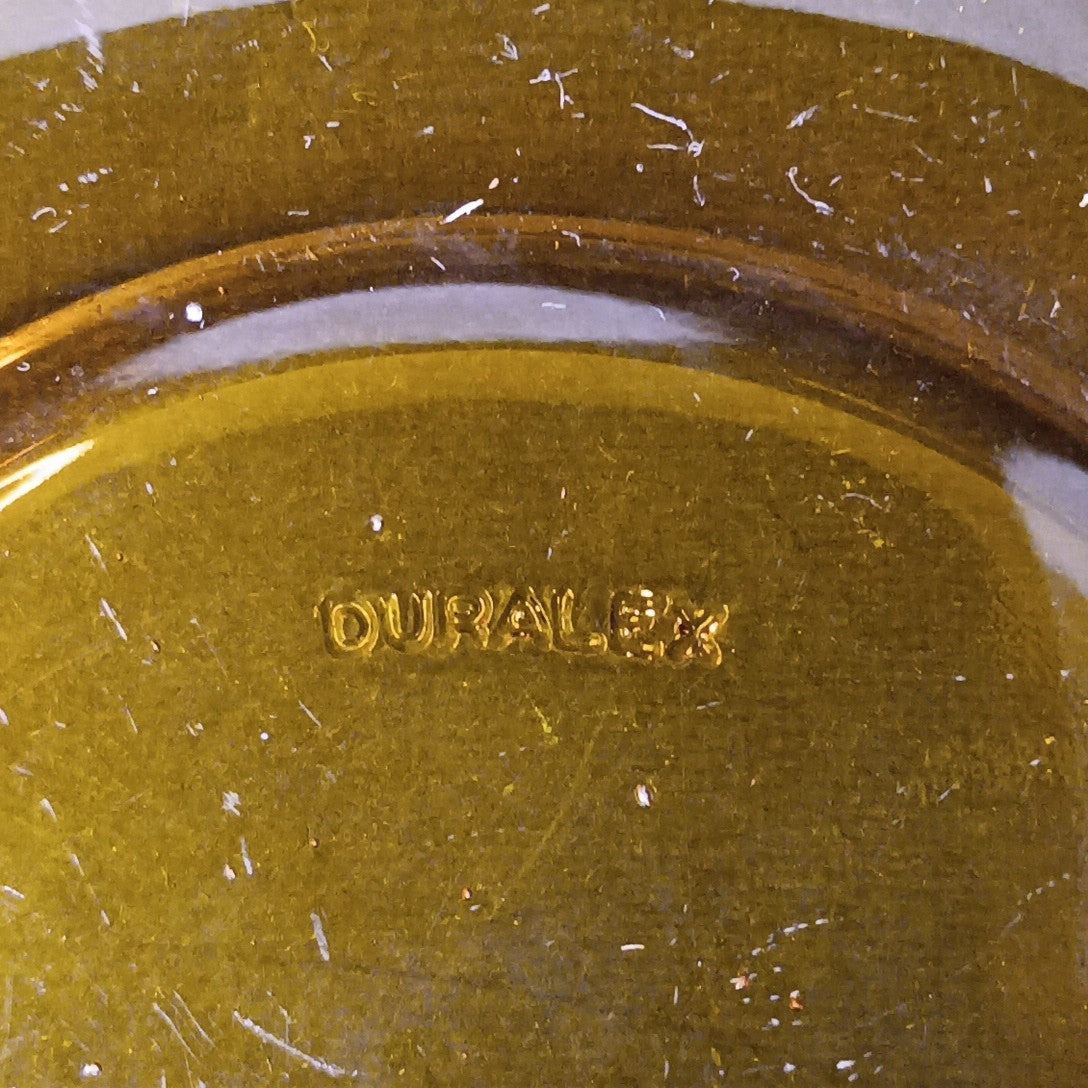 1970’s 3 Sets Duralex France Amber Glass Cups & Saucers Very Good Condition FR