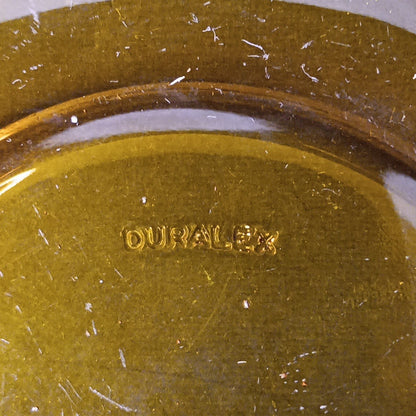 1970’s 3 Sets Duralex France Amber Glass Cups & Saucers Very Good Condition FR