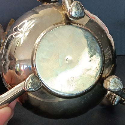 Pair Of Silver Plated Candelabras Lotus Flower Candle Holders. Read. No Candles